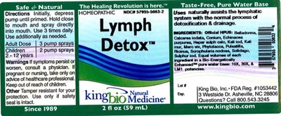 Image of label - lymph detox